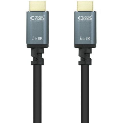 Cable HDMI 2.1 IRIS 8K Nanocable 10.15.8010/ HDMI Macho - HDMI Macho/ 10m/ Negro