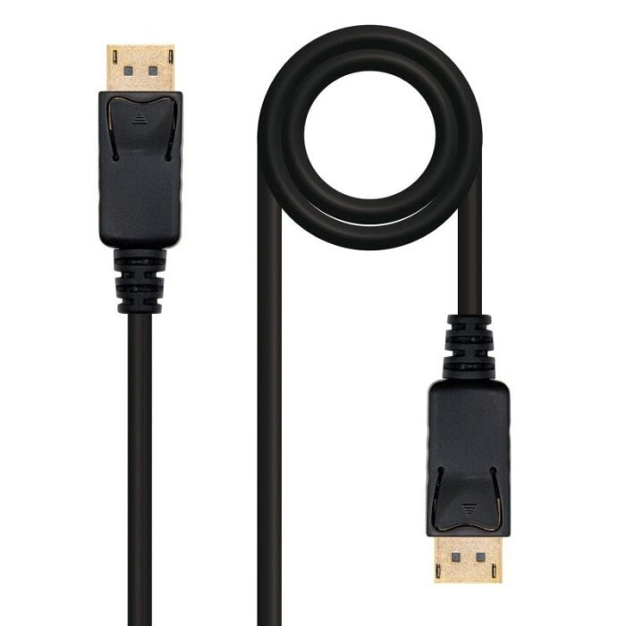 Cable DisplayPort 1.2 4K Nanocable 10.15.2301-L150/ DisplayPort Macho - DisplayPort Macho/ 1.5m/ Negro