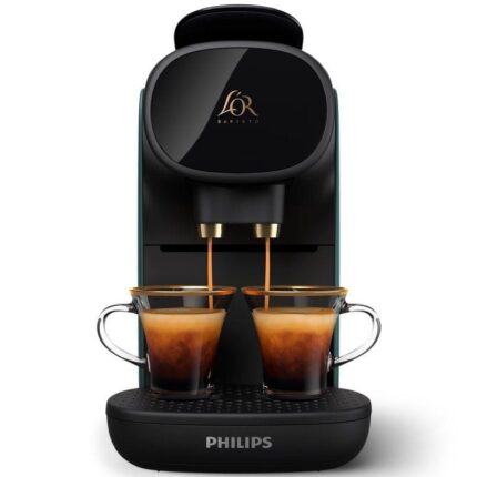 Cafetera de Cápsulas Philips L'Or Barista Sublime LM 9012/90/ Compatible cápsulas Nespresso y L'OR/ Verde y Gris