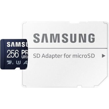 Tarjeta de Memoria Samsung Pro Ultimate 256GB microSD XC con Adaptador/ Clase 10/ 200MBs