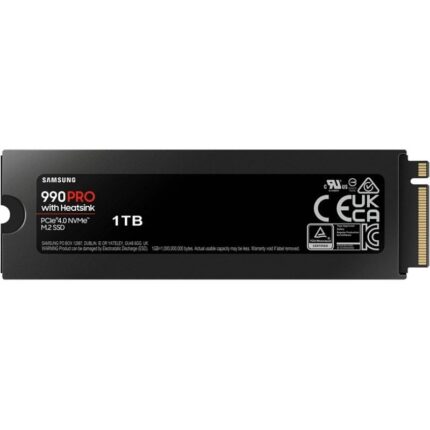 Disco SSD Samsung 990 PRO 1TB/ M.2 2280 PCIe 4.0/ con Disipador de Calor/ Compatible con PS5 y PC/ Full Capacity