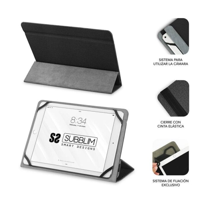 Funda Subblim Freecam para Tablets de 10.1"-11"/ Negra