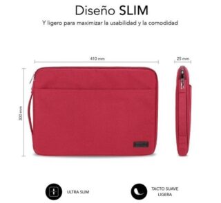 Funda Subblim Urban Laptop Sleeve para Portátiles hasta 15.6"/ Roja