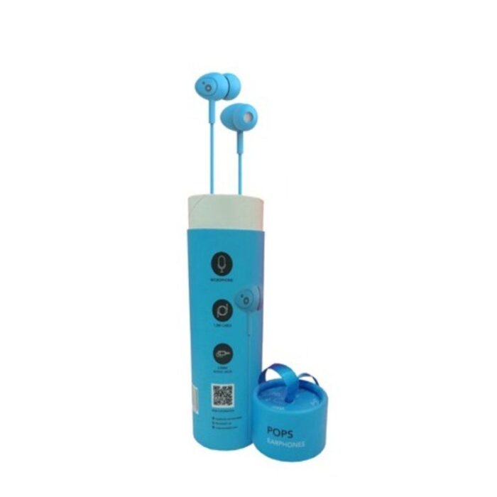 Auriculares Intrauditivos Sunstech Pops/ con Micrófono/ Jack 3.5/ Azules