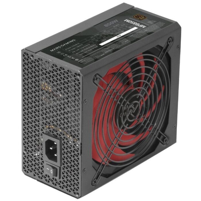 Fuente de Alimentación Mars Gaming MPB850M/ 850W/ Ventilador 14cm/ 80 Plus Bronze