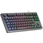 Teclado Gaming SemiMecánico Mars Gaming MK023/ Negro