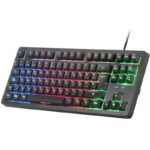 Teclado Gaming SemiMecánico Mars Gaming MK023/ Negro