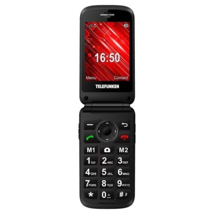 Teléfono Móvil Telefunken S430 para Personas Mayores/ Negro