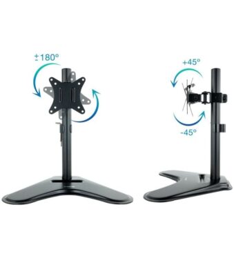 Soporte de Mesa Orientable/ Inclinable Tooq DB1701TN-B para TV y Portátil de 17-32"