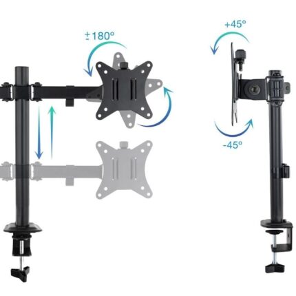 Soporte para 2 Monitores TooQ DB1802TN-B/ hasta 8kg