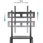 Soporte de Suelo Ajustable con Ruedas TooQ FS20101M-B para TV de 37-100"/ hasta 150kg