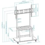 Soporte de Suelo Ajustable con Ruedas TooQ FS20101M-B para TV de 37-100"/ hasta 150kg