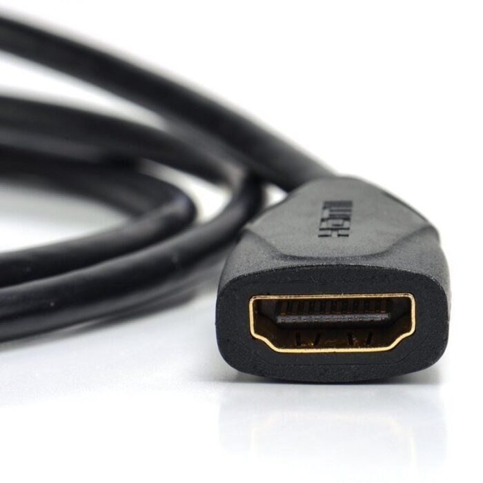 Cable Alargador Micro HDMI 4K Vention ABBBF/ Micro HDMI Macho - HDMI Hembra/ 1m/ Negro