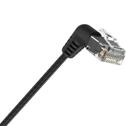 Cable de Red RJ45 UTP Vention IBOBG Cat.6A/ 1.5m/ Cabeza Rotatoria 360º/ Negro