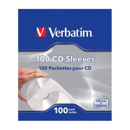 Fundas CD-R Verbatim Sleeves/ Caja-100uds