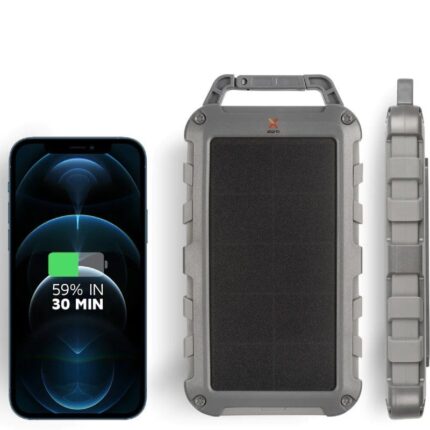 Powerbank Solar 10000mAh Xtorm FS405/ 20W/ Gris Oscuro y Azul