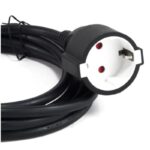 Cable Alargador de Alimentación 3GO AL3M/ CEE7 Macho - CEE7 Hembra/ 3m/ Negro