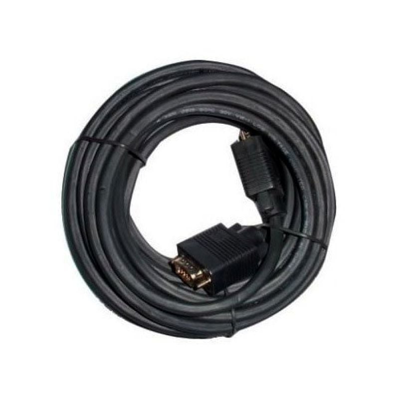 Cable VGA 3GO CVGA10MM/ VGA Macho - VGA Macho/ 10m/ Negro