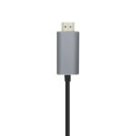 Cable Conversor Aisens A109-0392/ USB Tipo-C Macho - HDMI Macho/ Hasta 27W/ 1250Mbps/ 80cm/ Negro