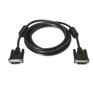 Cable DVI Aisens A117-0086/ DVI-D Macho - DVI-D Macho/ Hasta 3W/ 10Mbps/ 1.8m/ Negro