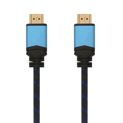 Cable HDMI 2.0 4K Aisens A120-0355/ HDMI Macho - HDMI Macho/ Hasta 10W/ 2250Mbps/ 50cm/ Negro y Azul