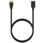 Cable Alargador HDMI Aisens A120-0547/ HDMI Macho - HDMI Hembra/ Hasta 10W/ 2250Mbps/ 5m/ Negro