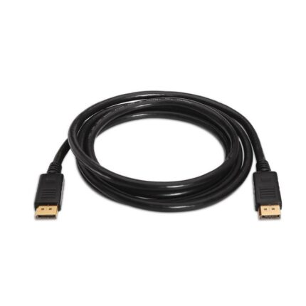 Cable DisplayPort 1.2 4K Aisens A124-0130/ DisplayPort Macho - DisplayPort Macho/ Hasta 5W/ 2300Mbps/ 3m/ Negro