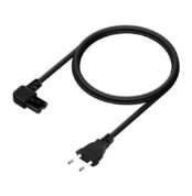 Cable Alimentación Forma 8 Aisens A132-0598/ CEE7/16 Macho - C7 Hembra/ Hasta 1500W/ 1.8m/ Negro