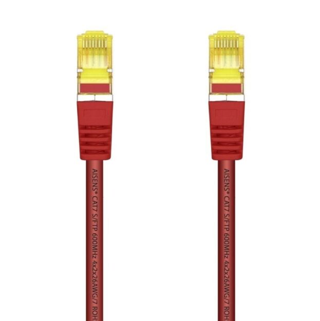 Cable de Red RJ45 SFTP Aisens A146-0471 Cat.7/ 2m/ Rojo