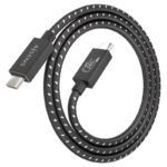 Cable USB 4.0 Tipo-C Aisens A156-0867/ USB Tipo-C Macho - USB Tipo-C Macho/ Hasta 240W/ 1m/ Gris