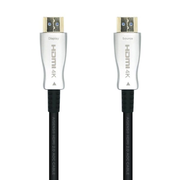 Cable HDMI 2.0 AOC 4K Aisens A148-0377/ HDMI Macho - HDMI Macho/ 15m/ Negro