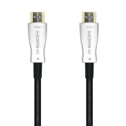 Cable HDMI 2.0 AOC 4K Aisens A148-0378/ HDMI Macho - HDMI Macho/ 20m/ Negro