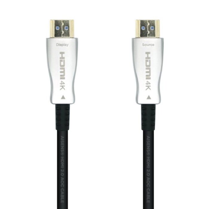 Cable HDMI 2.0 AOC 4K Aisens A148-0378/ HDMI Macho - HDMI Macho/ 20m/ Negro