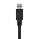 Cable USB 3.0 Aisens A105-0446/ USB Macho - USB Macho/ 1m/ Negro