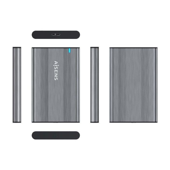 Caja Externa para Disco Duro de 2.5" Aisens ASE-2526GR/ USB 3.1/ Sin tornillos