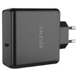 Cargador de Pared Aisens ASCH-1PD60-BK/ 1xUSB Tipo-C/ 60W