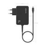 Cargador Gan de Pared Aisens ASCH-1PD90WL034-BK/ 1xUSB Tipo-C + Cable 1.8m/ 90W