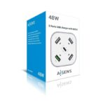 Cargador de Mesa Aisens ASCH-5PQC-W/ 1xUSB Tipo-C/ 4xUSB/ 48W