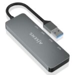 Hub USB 3.2 Aisens A106-0696/ 2xUSB/ 2xUSB Tipo-C/ Gris