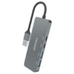 Hub USB 3.2 Aisens A106-0696/ 2xUSB/ 2xUSB Tipo-C/ Gris