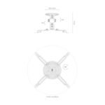 Soporte de Techo/ Pared para Proyector Aisens CP03TSR-129/ Giratorio-Inclinable/ hasta 13.5kg