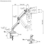 Soporte Gaming para Monitor Aisens DT32TSR-295/ hasta 9kg