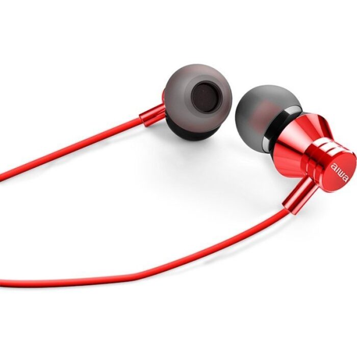 Auriculares Intrauditivos Aiwa ESTM-50USB-C/RD/ con Micrófono/ USB Tipo-C/ Rojos