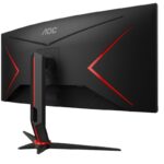 Monitor Gaming Ultraparonámico Curvo AOC CU34G2XP/BK 34"/ WQHD/ 1ms/ 180Hz/ VA/ Negro