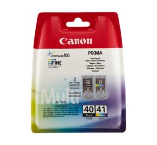 Cartucho de Tinta Original Canon PG-40 + CL-41 Multipack/ Negro/ Tricolor