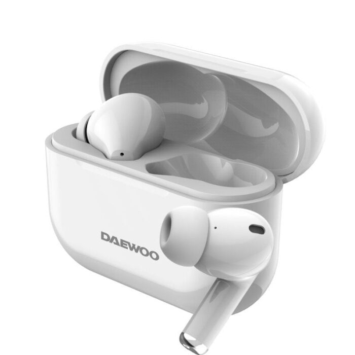 Auriculares Bluetooth Daewoo DW2002 con estuche de carga/ Autonomía 6h/ Blancos