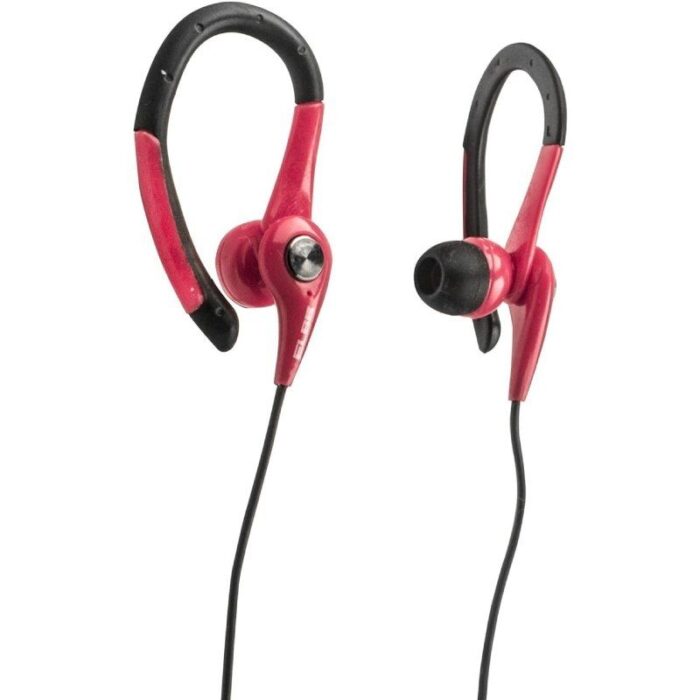 Auriculares Deportivos Elbe AU-107-MIC/ con Micrófono/ Jack 3.5/ Rojos y Negros