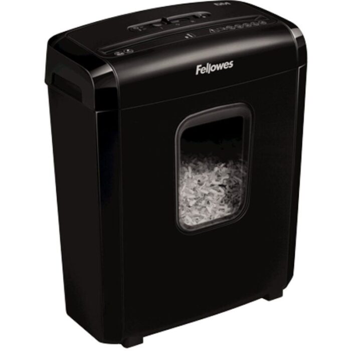 Destructora Fellowes 6M/ Minicorte de 4 x 12mm/ Negra