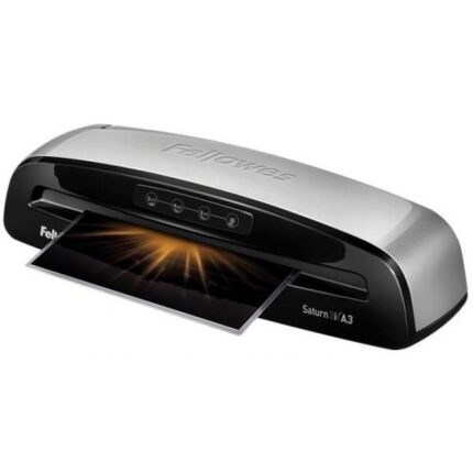 Plastificadora Fellowes Saturn 3I A3/ hasta A3 y 125 Micras/ Gris y Negra