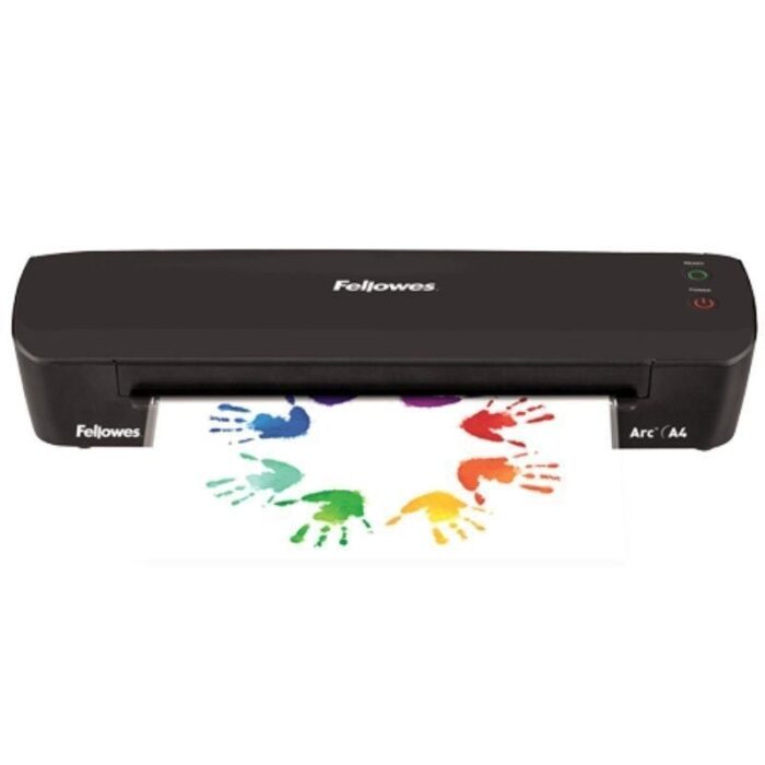 Plastificadora Fellowes Arc A4/ hasta A4 y 80 Micras/ Negra